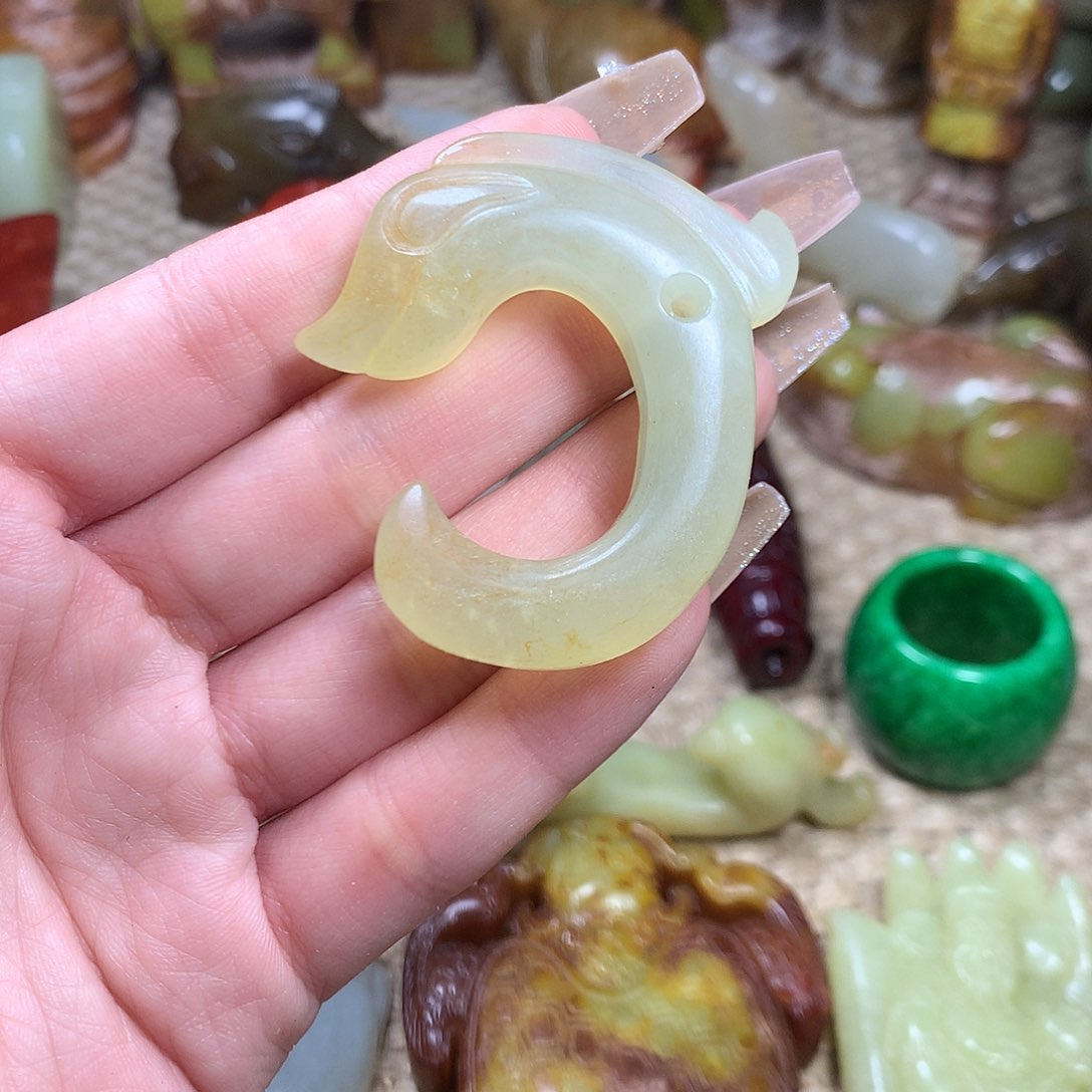 白玉菩提吊坠挂件