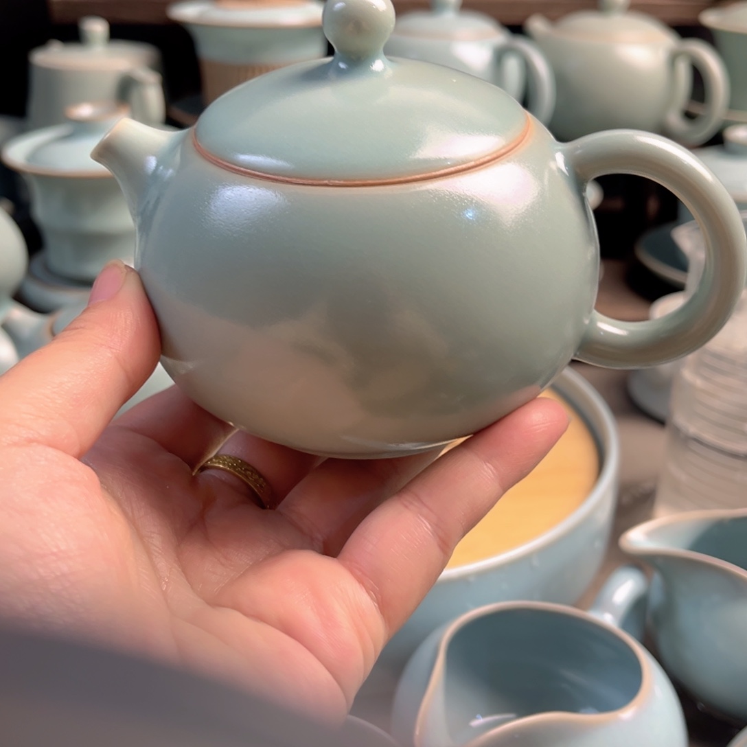 陶摆件瓷仿古釉西施壶原矿