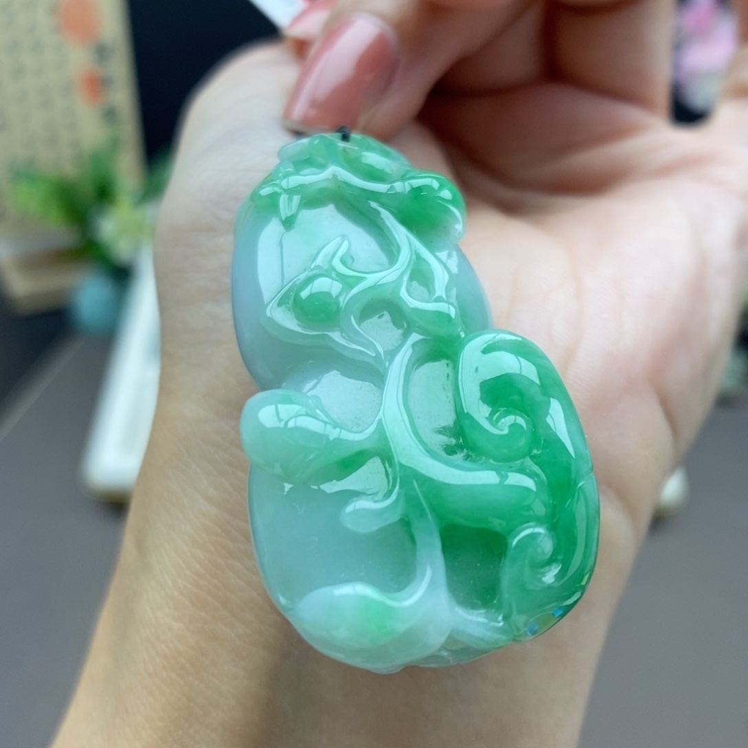 翡翠未镶嵌颈饰吊坠58