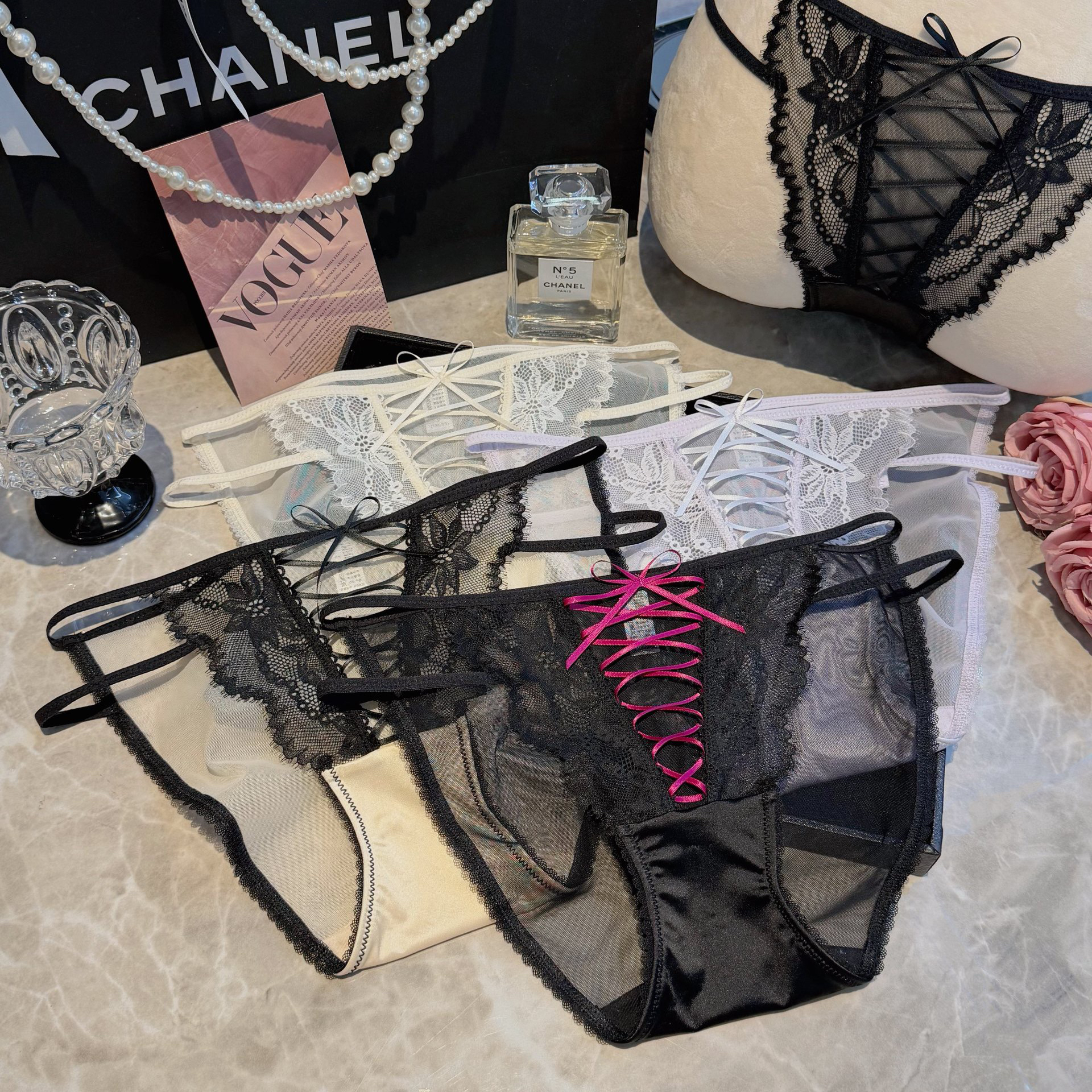 HUIHUI·法式蕾丝纯欲小裤#NO退NO换