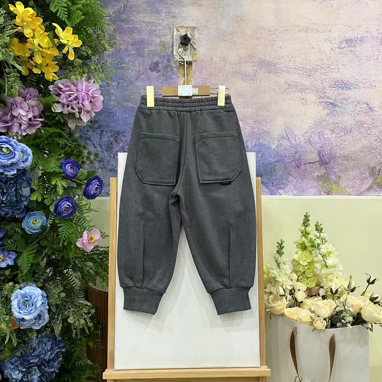 358G灰色裤子2068