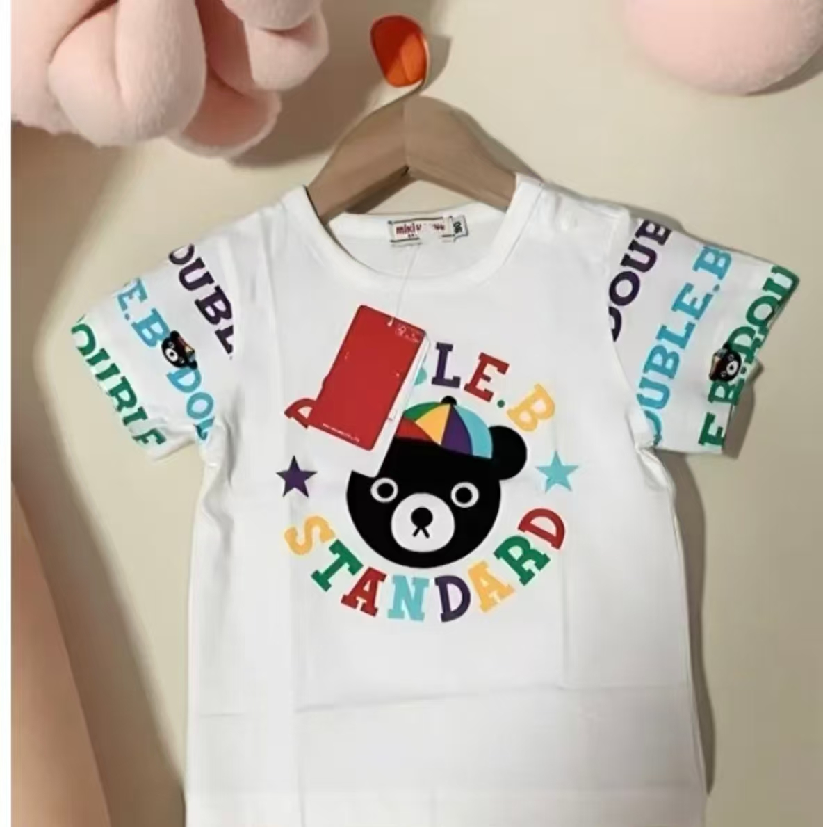 【短袖集合】熊头小兔棋盘格短袖