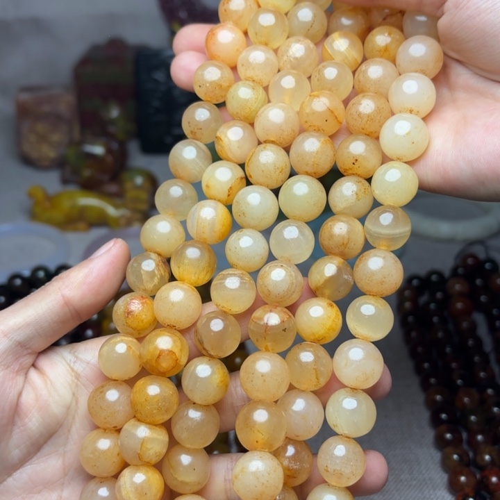 白玉菩提吊坠———-