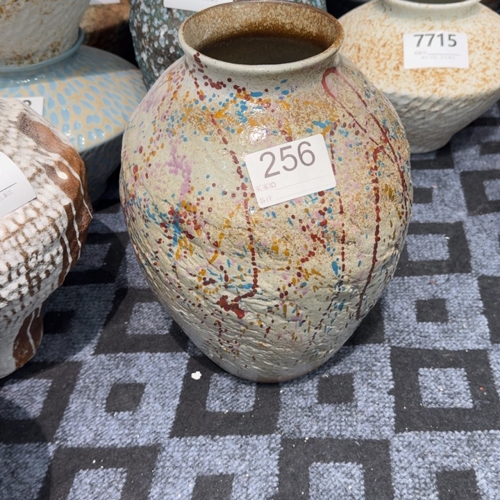 甜***甜瓷片景德镇高温花器编码256高35口10默认无孔