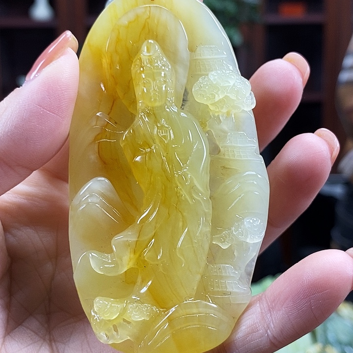 蛇纹石玉未镶嵌吊坠