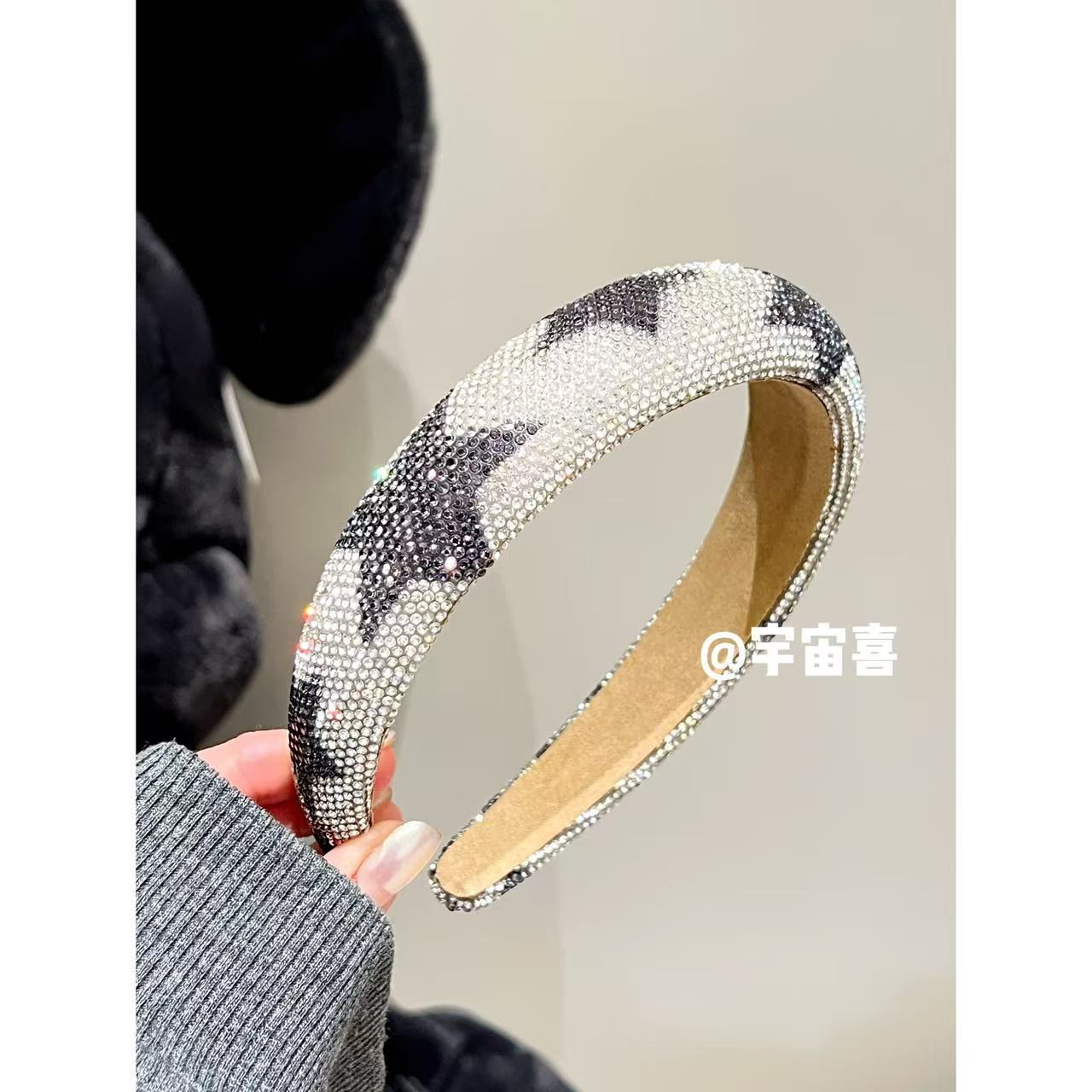 【爆闪满锆五角星泡泡发箍】