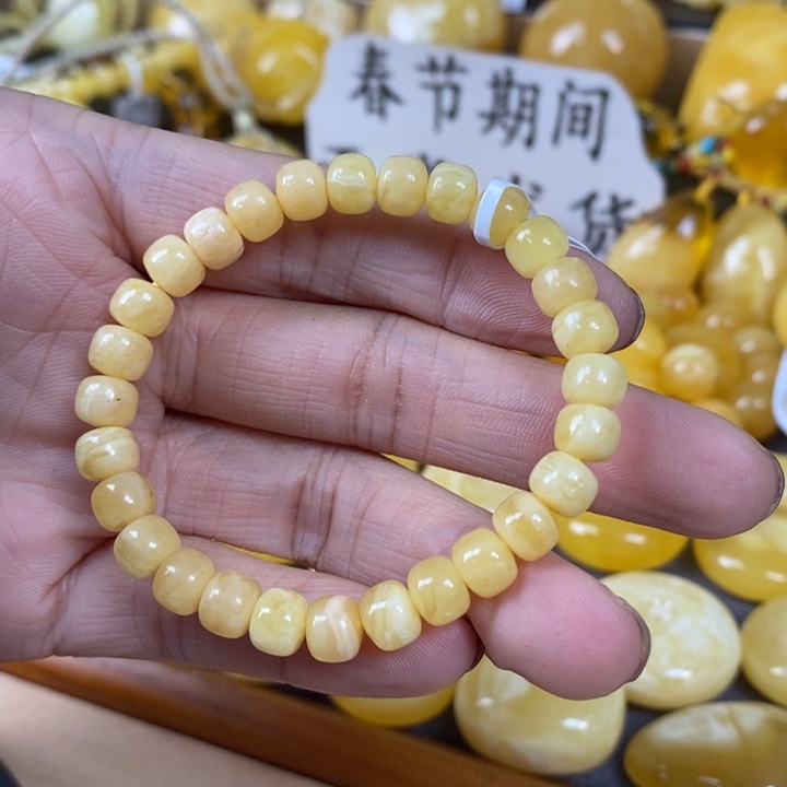 琥珀颈饰未镶嵌单圈