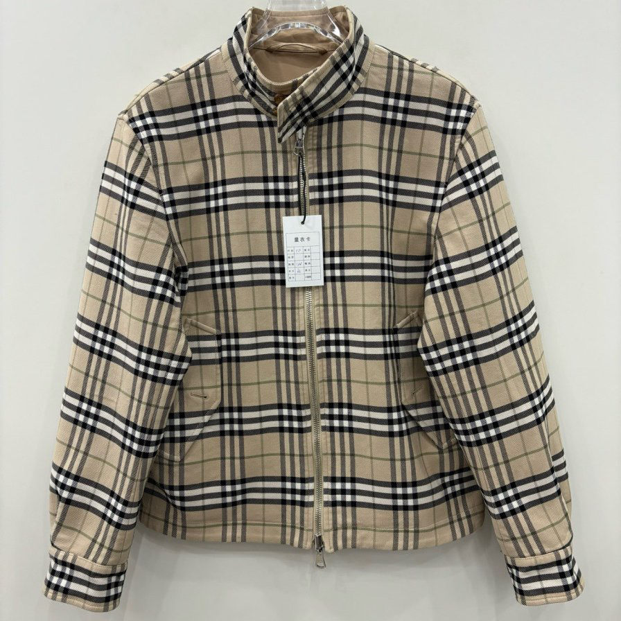 Burberry博柏利/徽标Logo双面穿格纹夹克外套/50码/充新/编号6934