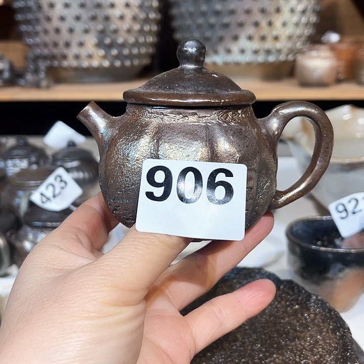 壶高温柴烧陶泥手捏杯