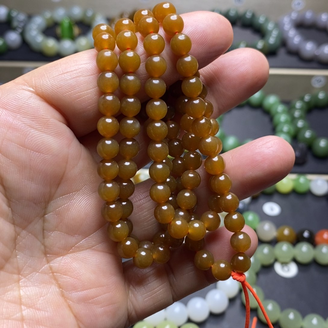 和田玉手串未镶嵌