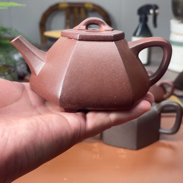 茶壶紫砂原矿无添加手磨料底槽清六方子冶