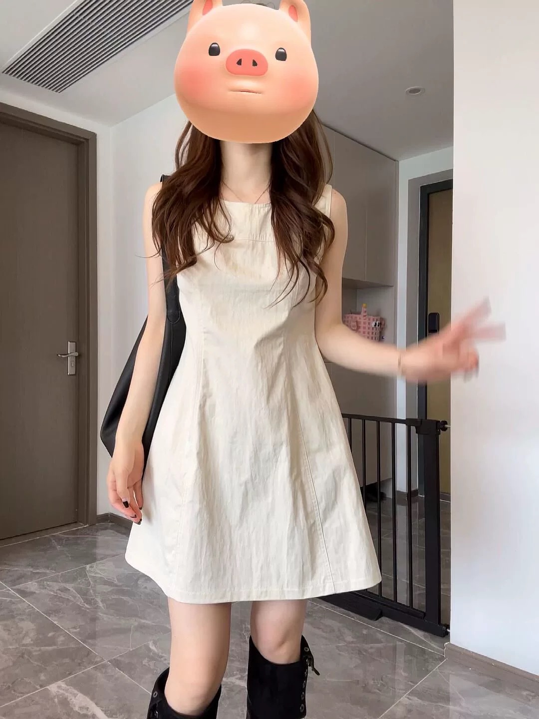 6779 GZ2025夏季新款中长裙时尚棉质连衣裙女