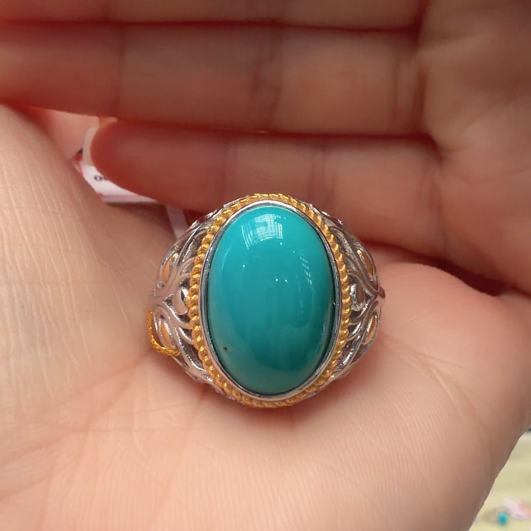 绿松石未镶嵌戒指