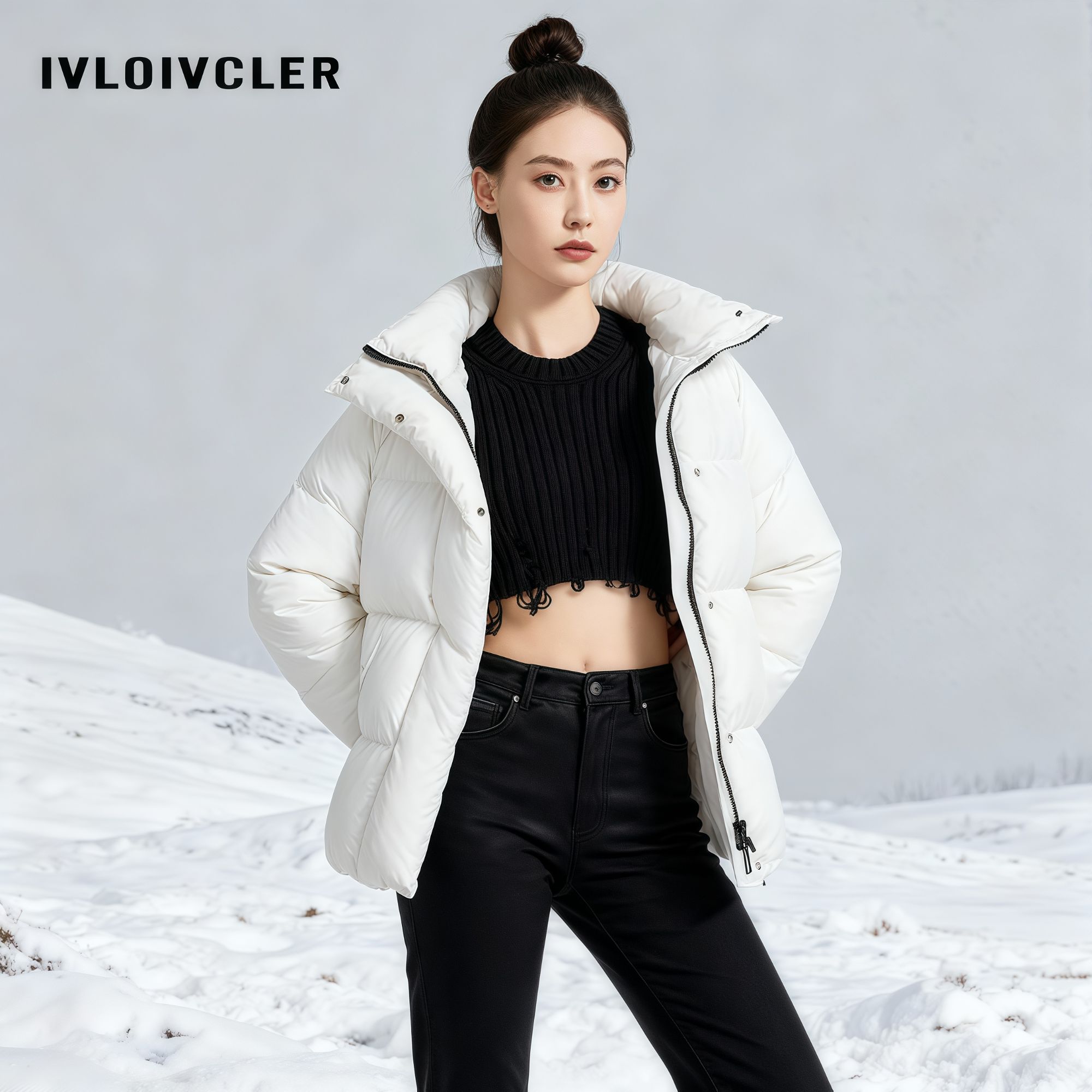 【极寒系列】90白鹅绒羽绒服秋冬季宽松防风时尚百搭外套