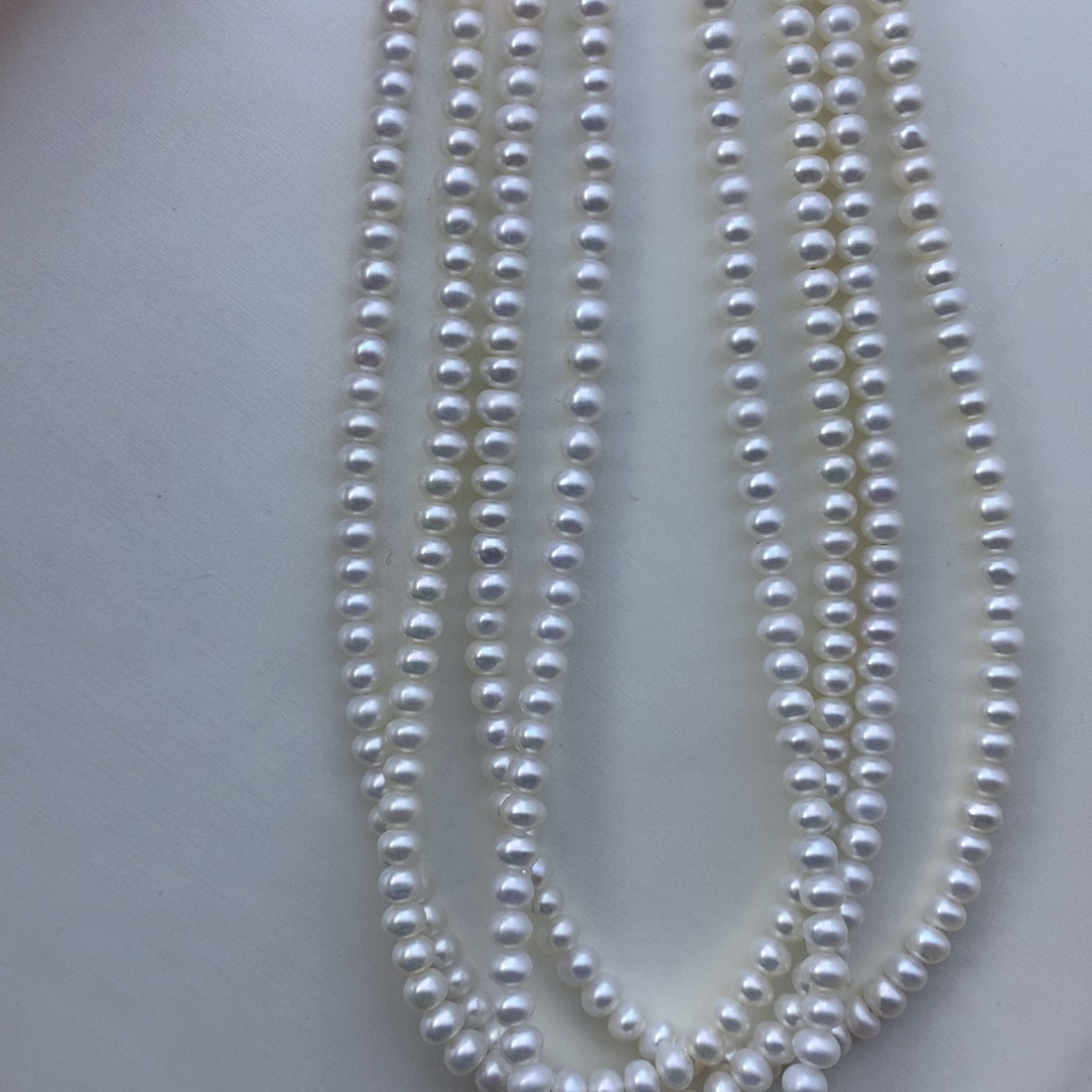 合金淡水珍珠耳饰