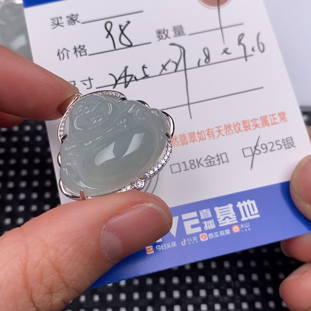 翡翠银S925镶嵌颈饰