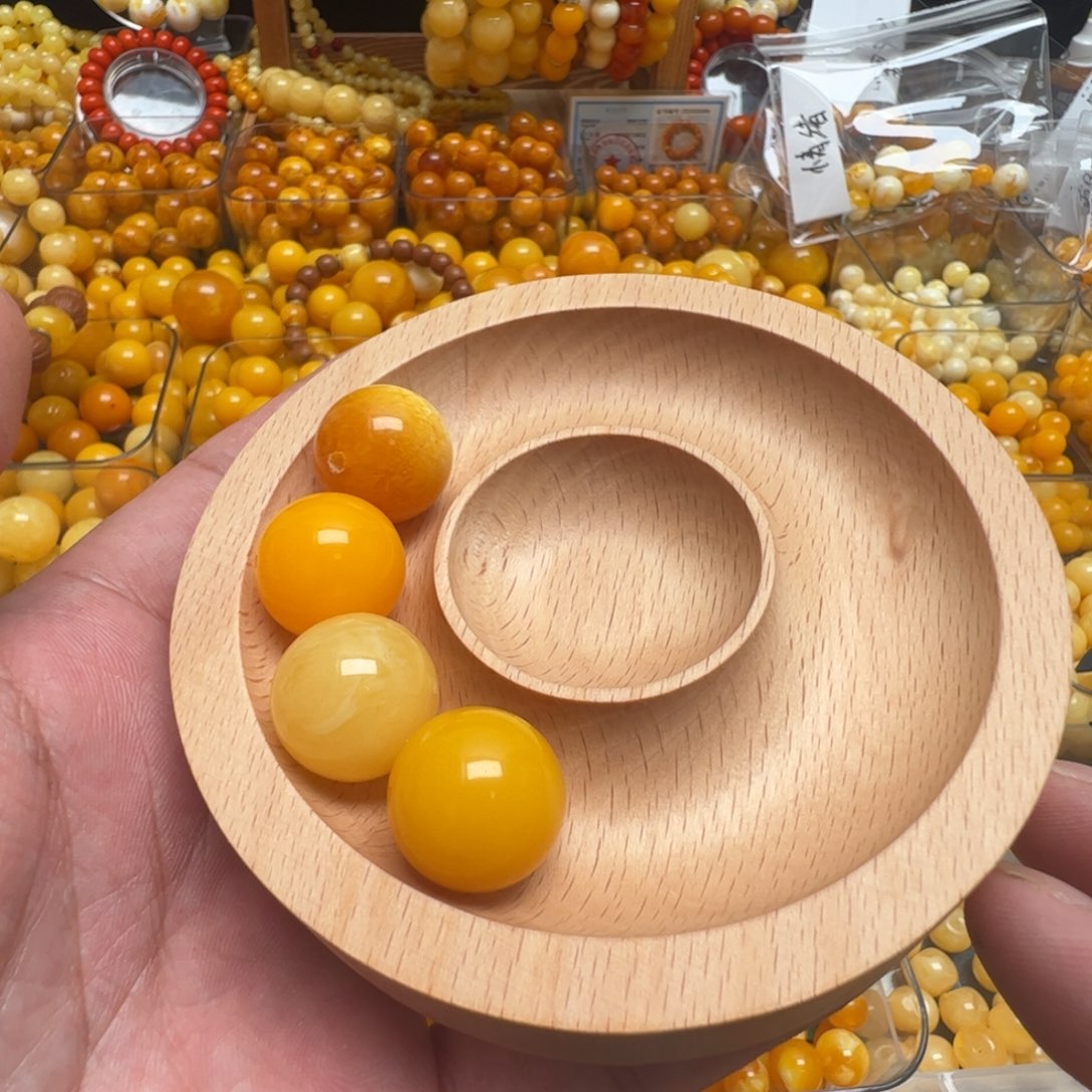 树脂俄料蜜蜡圆珠18