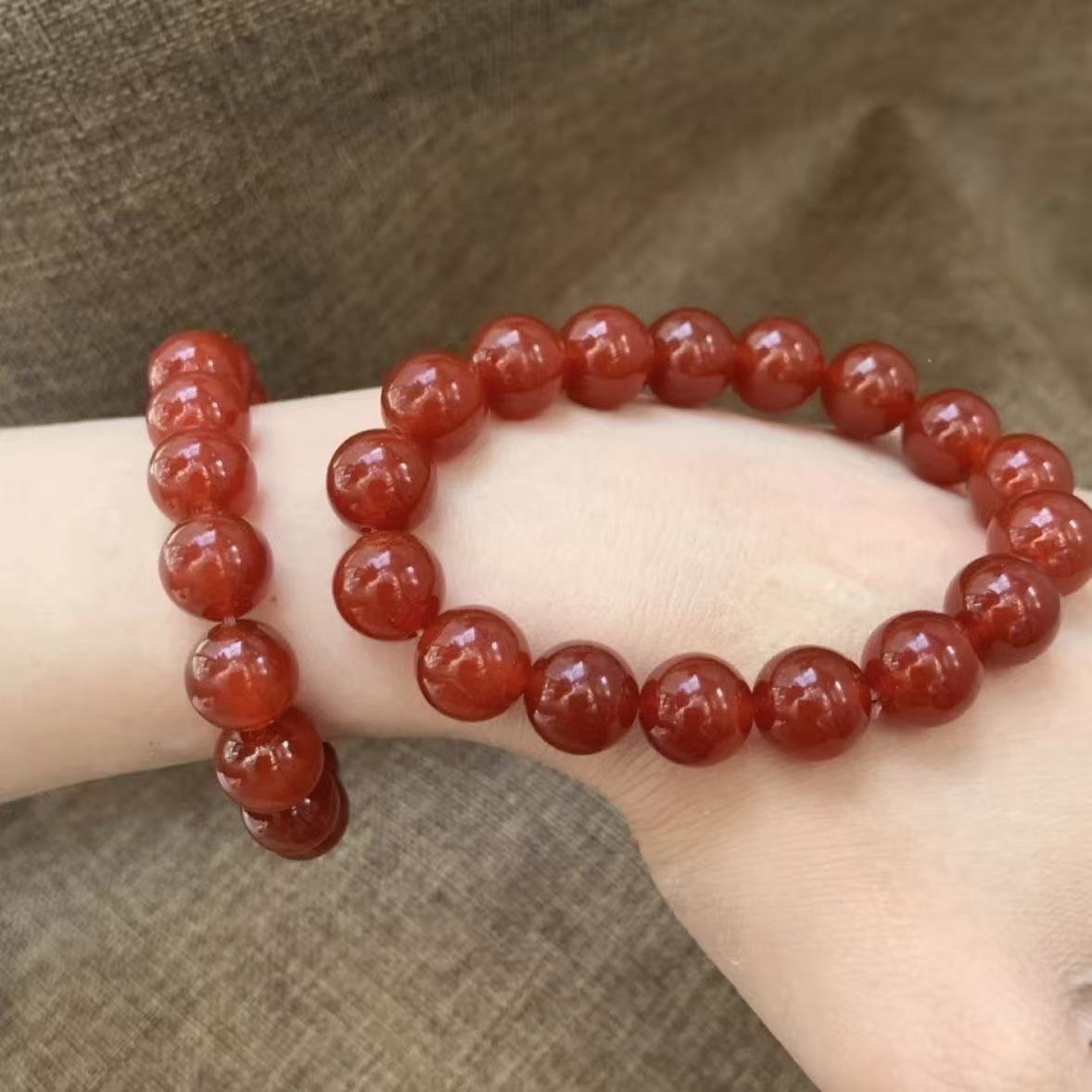 天然玛瑙手串玉髓气质百搭（多样性发其一）