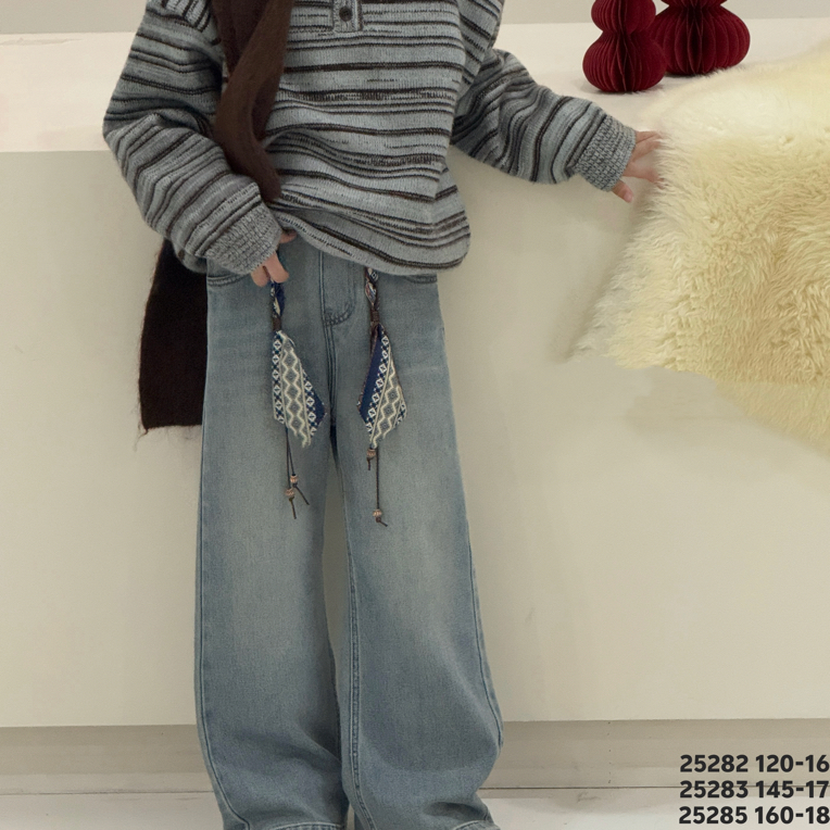 5282童装筒喇牛仔裤