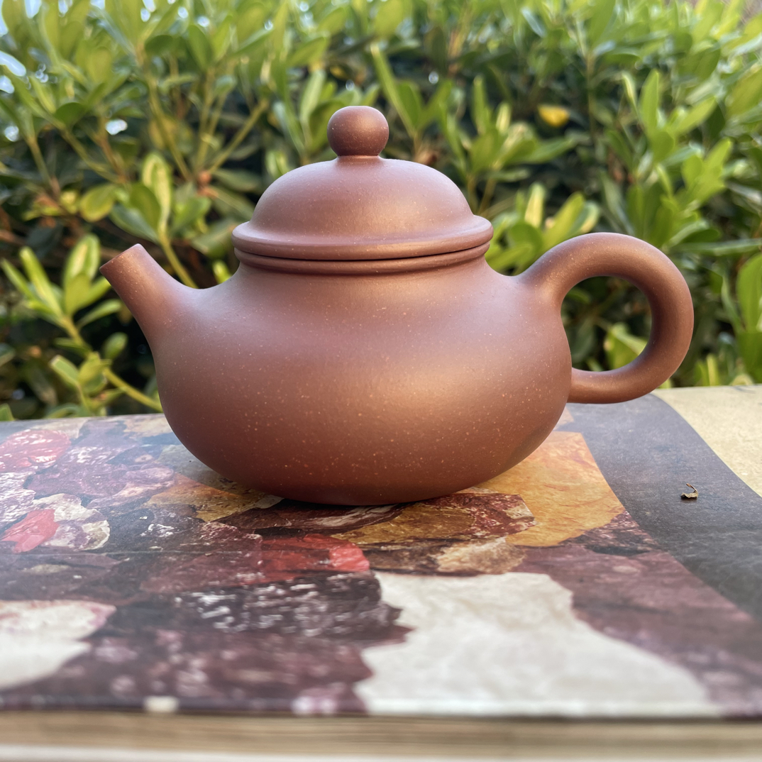 天青紫泥容天壶 230cc  紫砂茶具  半手工  原矿紫砂