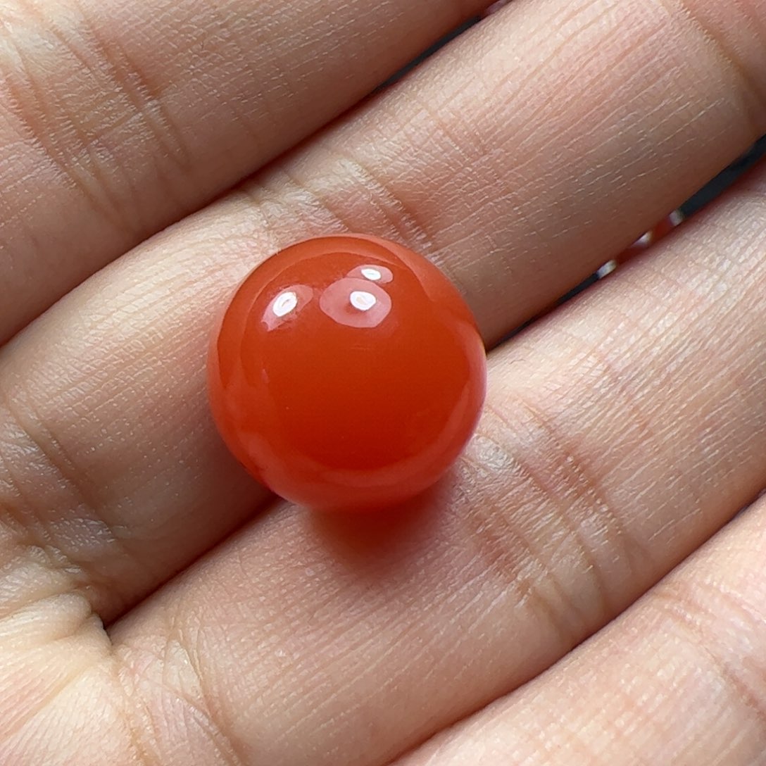 南红玛瑙珠子未镶嵌素*