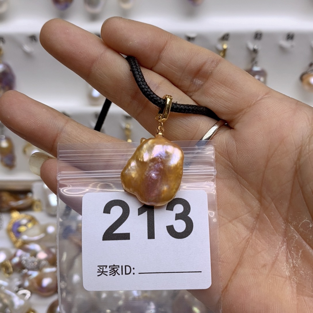 淡水珍珠颈饰银S925镶嵌213