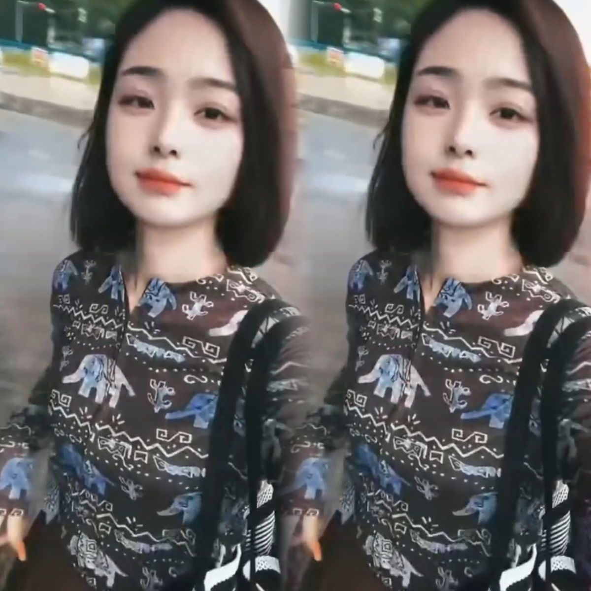 2025欧洲站秋季复古印花设计修身显瘦休闲洋气拉链防晒长袖外套女