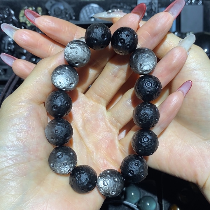 黑曜岩手链未镶嵌七*.