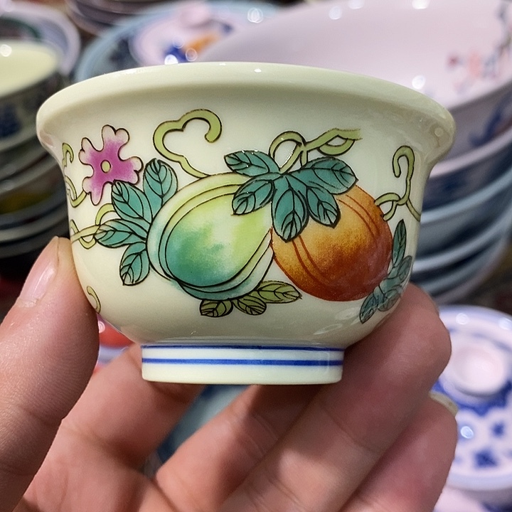 摆件景德镇陶瓷主人杯23445