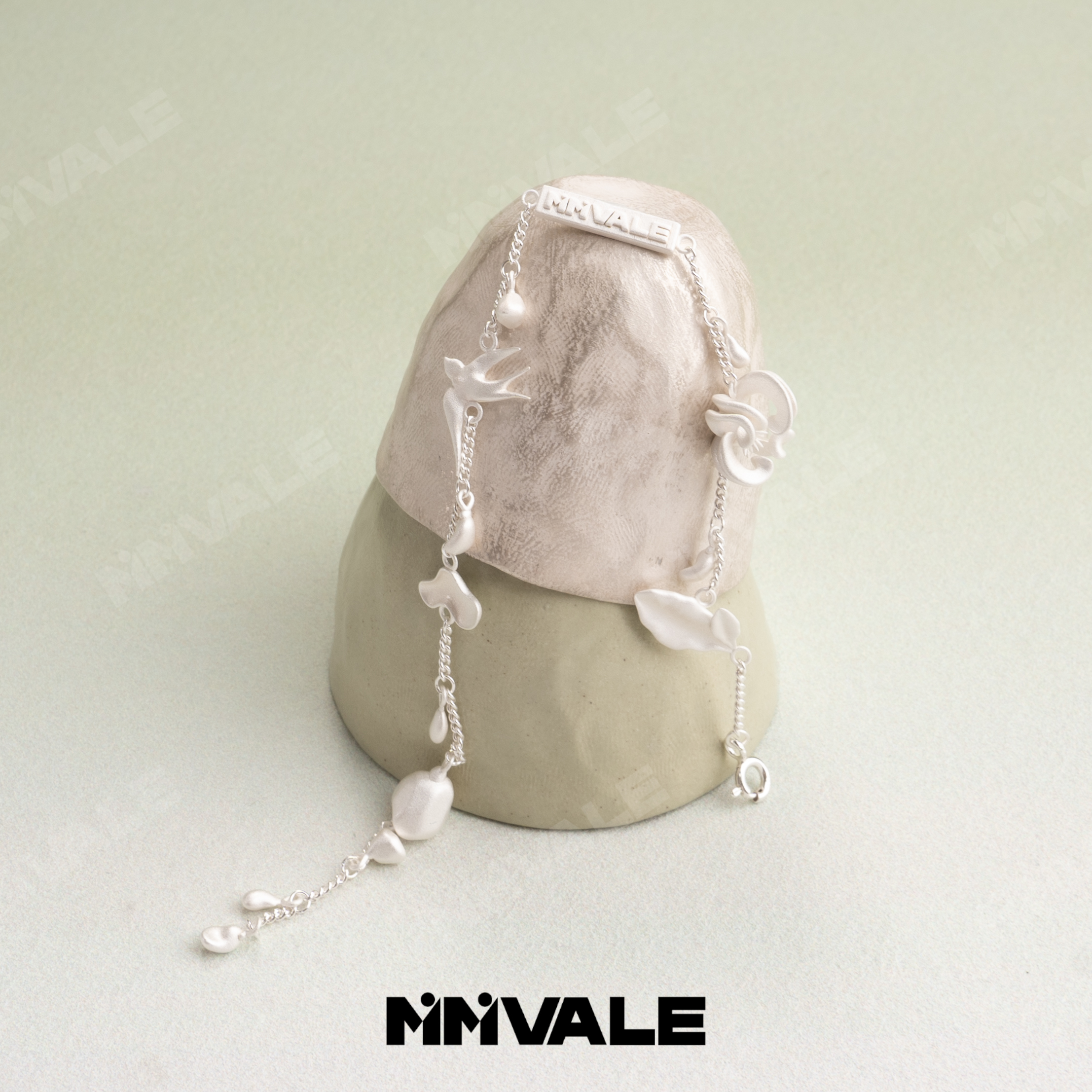 秘密山谷 925银手链 【谷物集-手链】原创设计 恒白手链 MMSGHB018