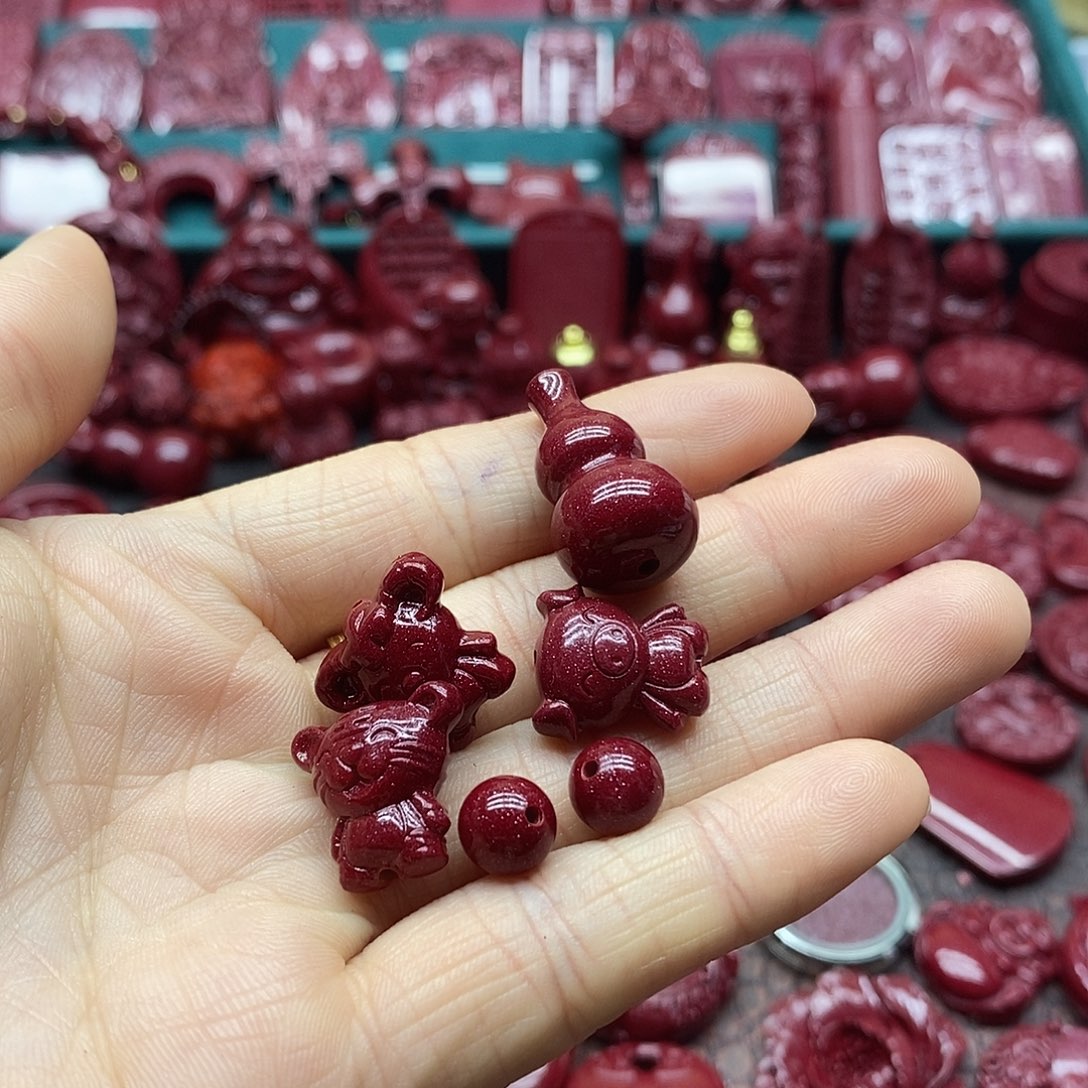 天然辰砂朱砂吊坠