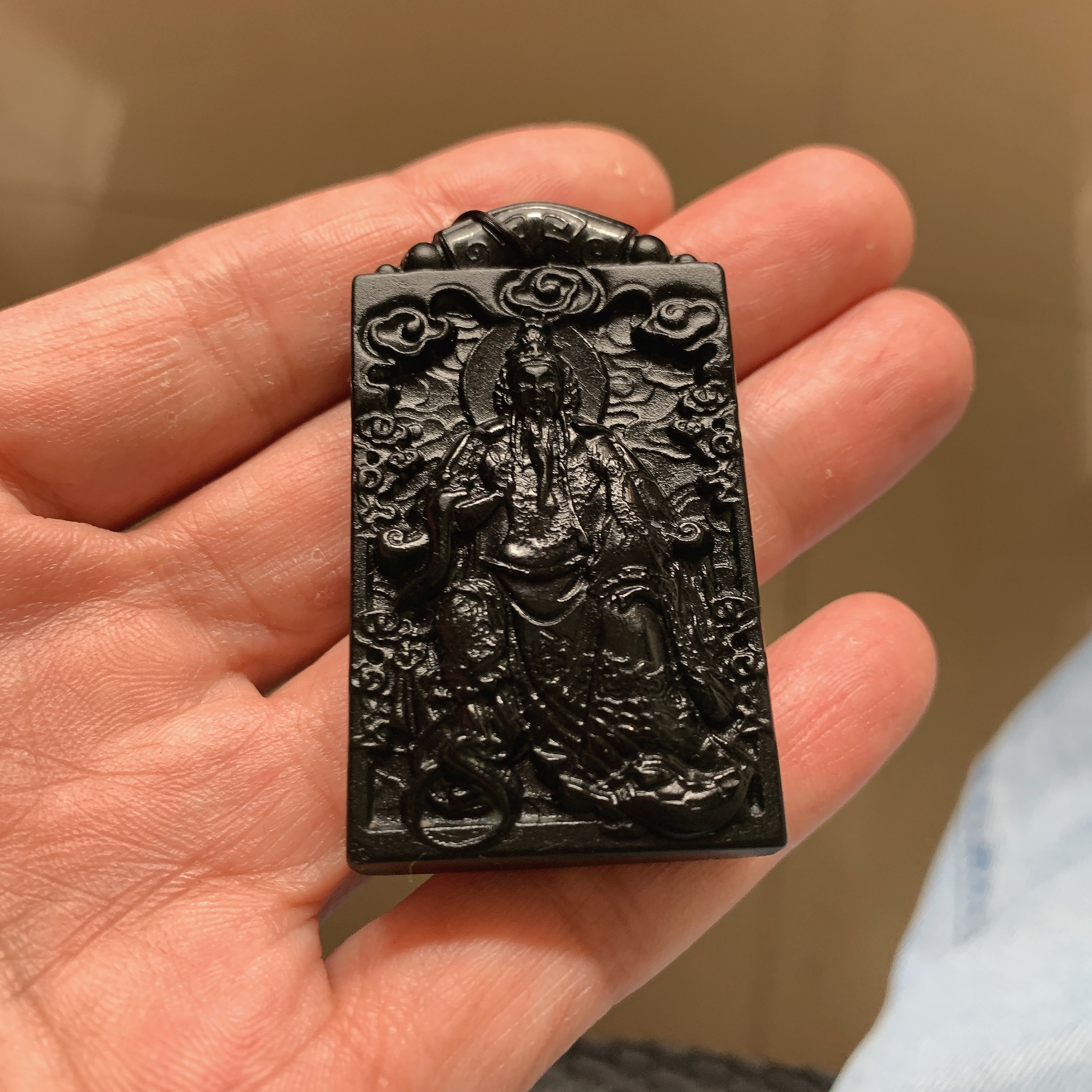 天然缅料a货 财神挂件694