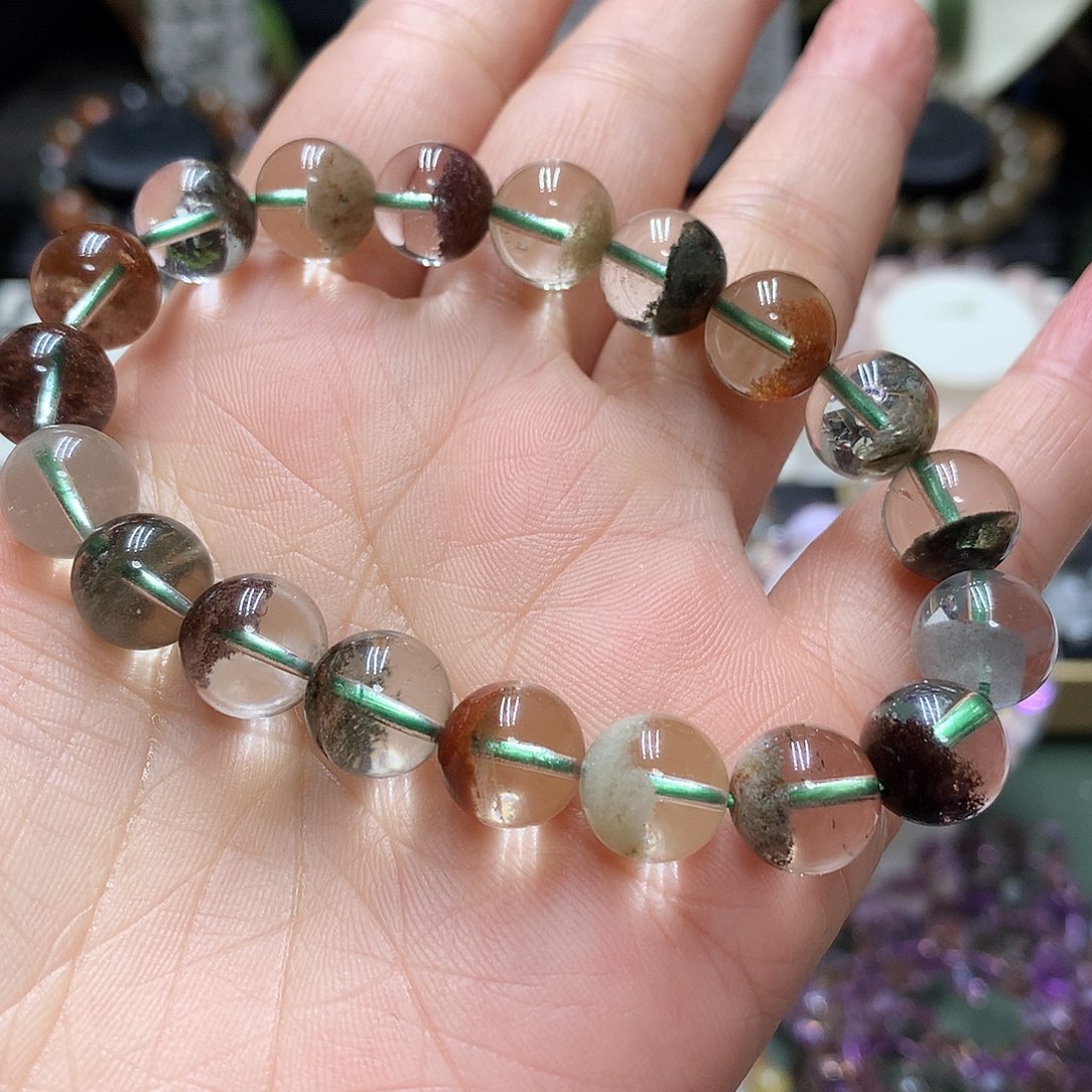 水晶手链未镶嵌我***莲天然