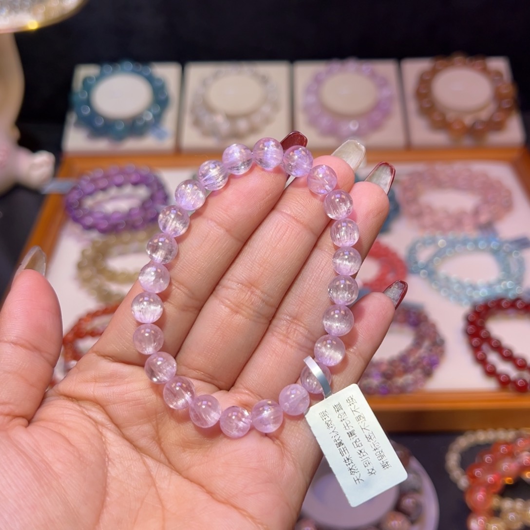 锂辉石紫锂辉未镶嵌紫锂辉7.8m m