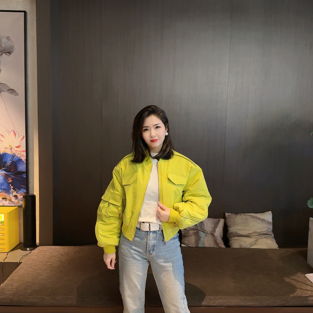 【华姐】爆款拉链短款二棉休闲百搭夹克短外套