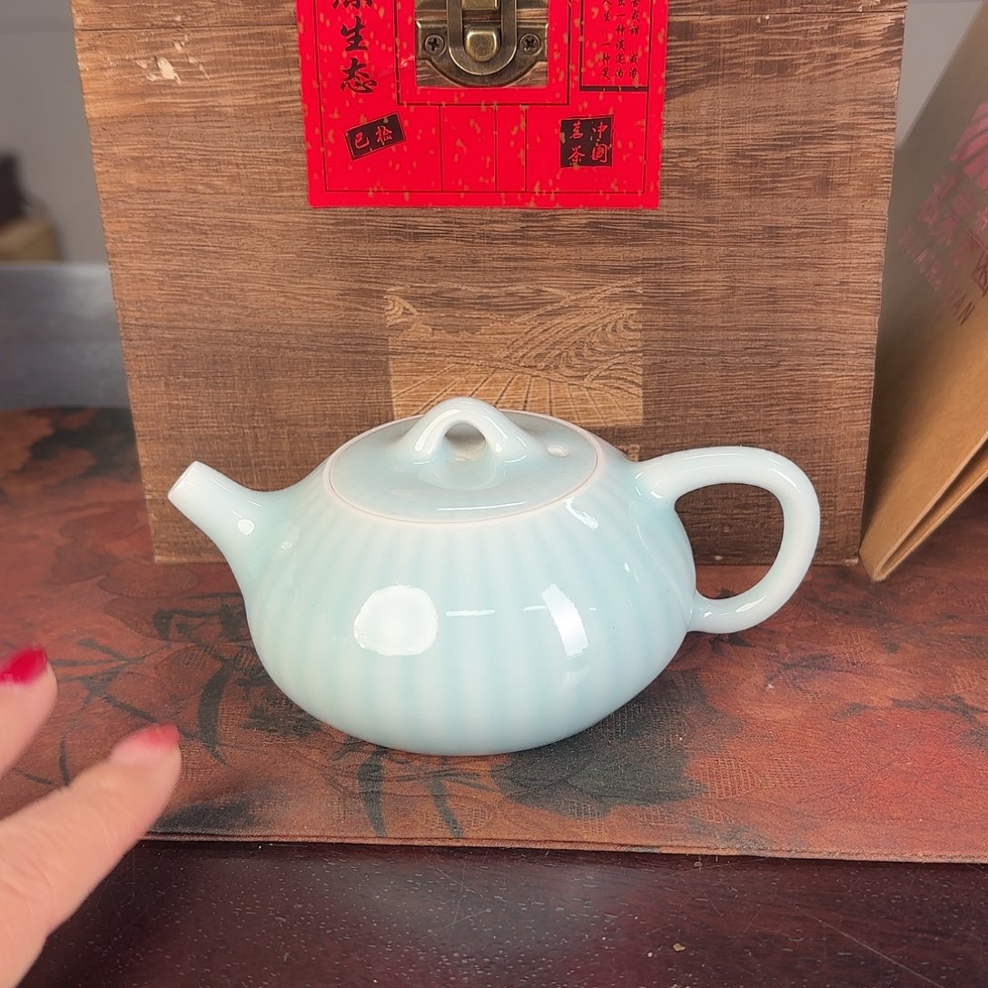 龙泉云间青瓷小米茶器