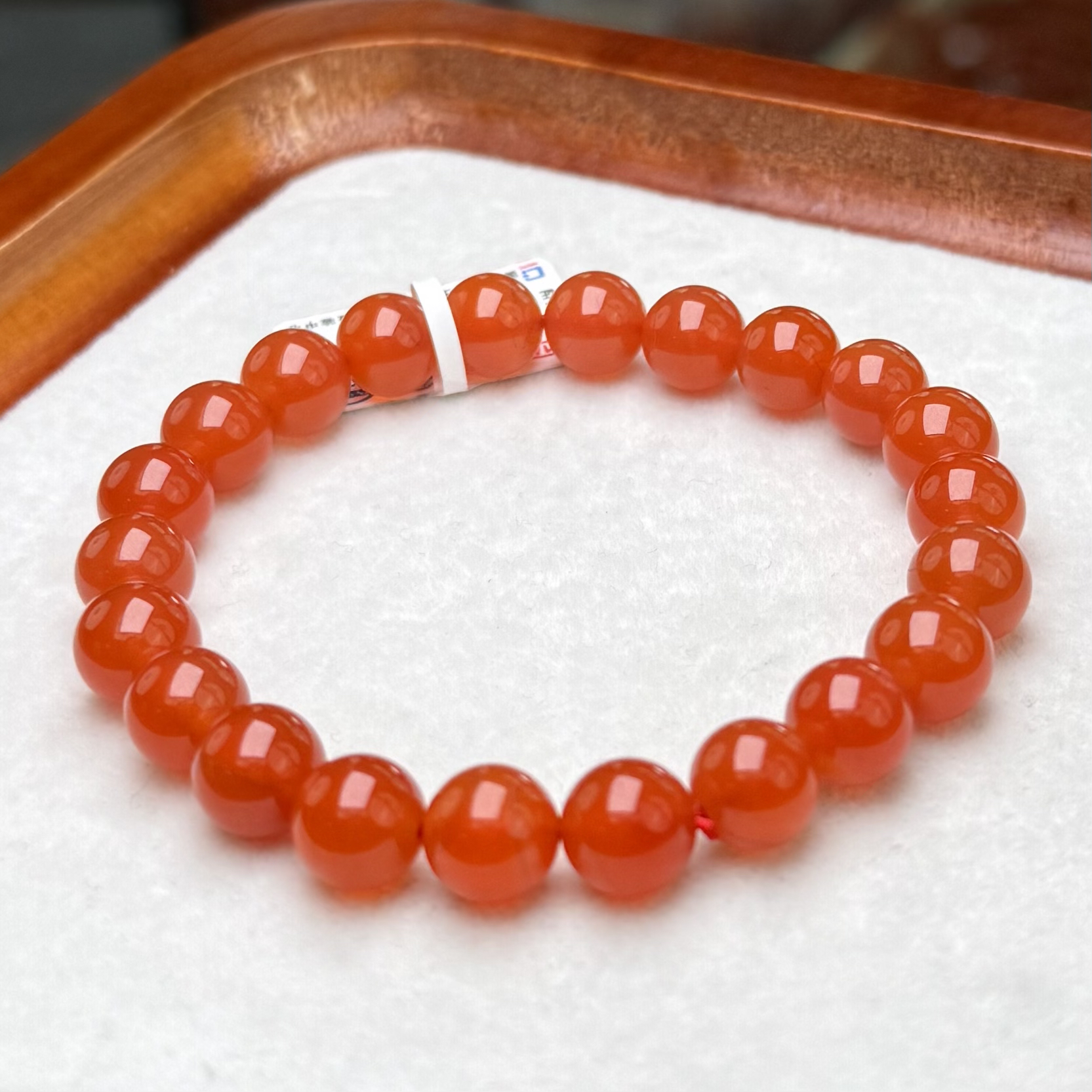 诚信经营支持年退换 南红保山冰红单圈卡8-9mm 多样性发一