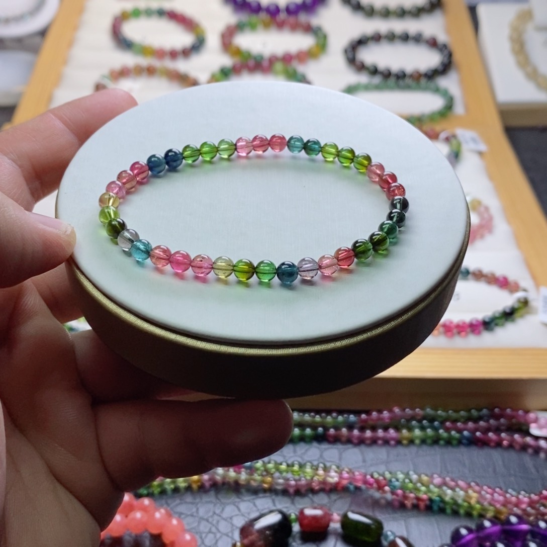 碧玺碧玺手链未镶嵌