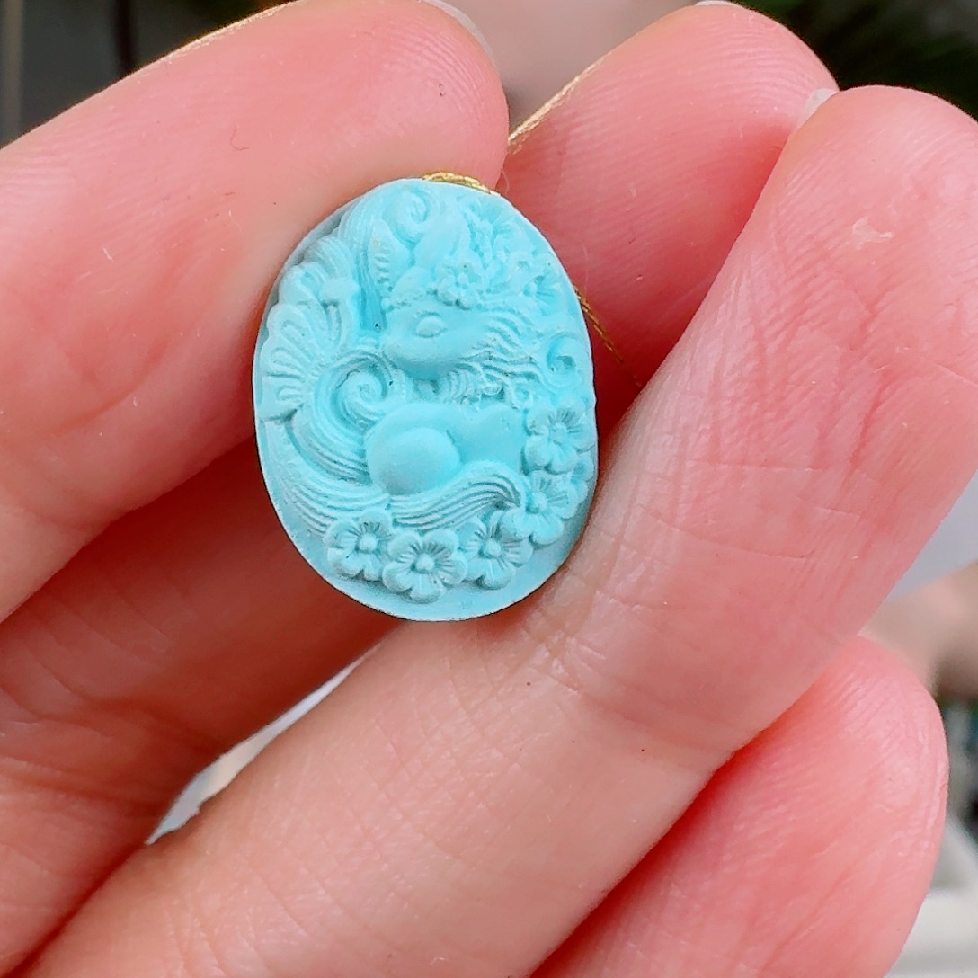 绿松石珠宝奇石未镶嵌