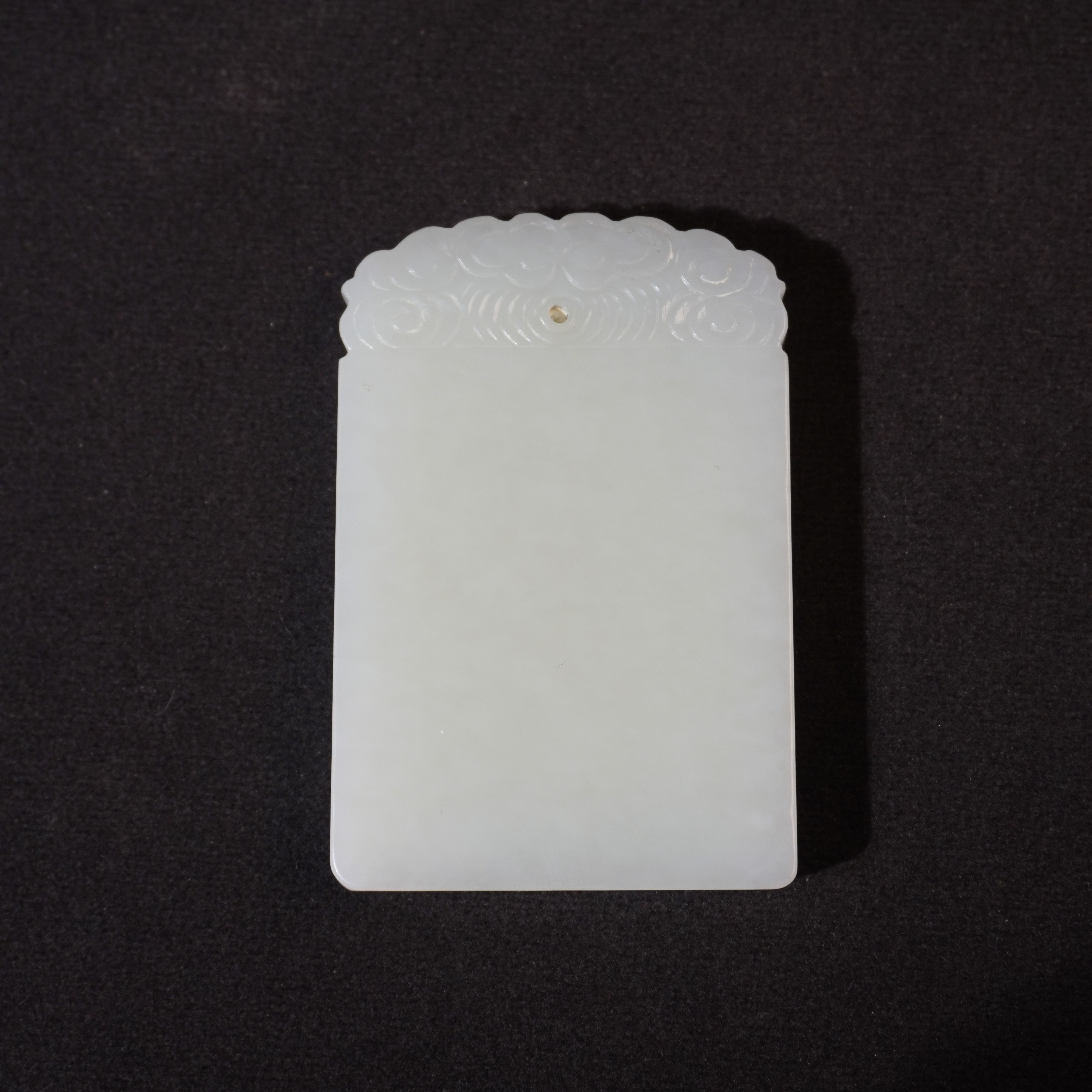 8NK19  清 和田玉无事牌