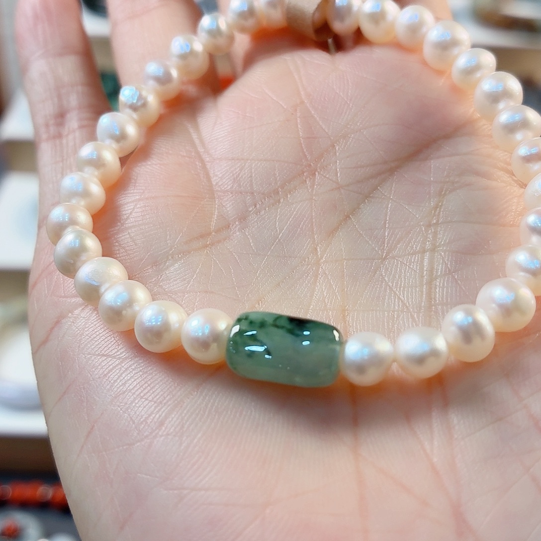 翡翠未镶嵌手链手串