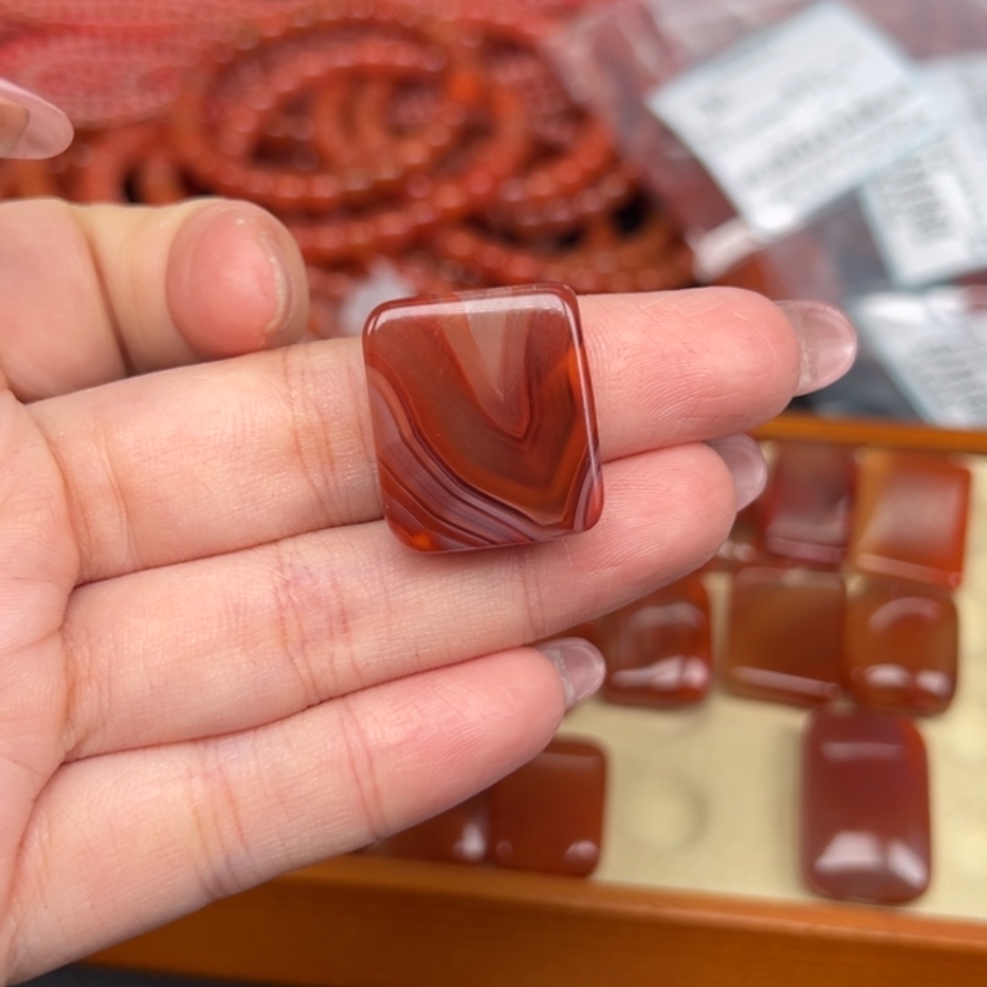 南红玛瑙未镶嵌吊坠(不含链)