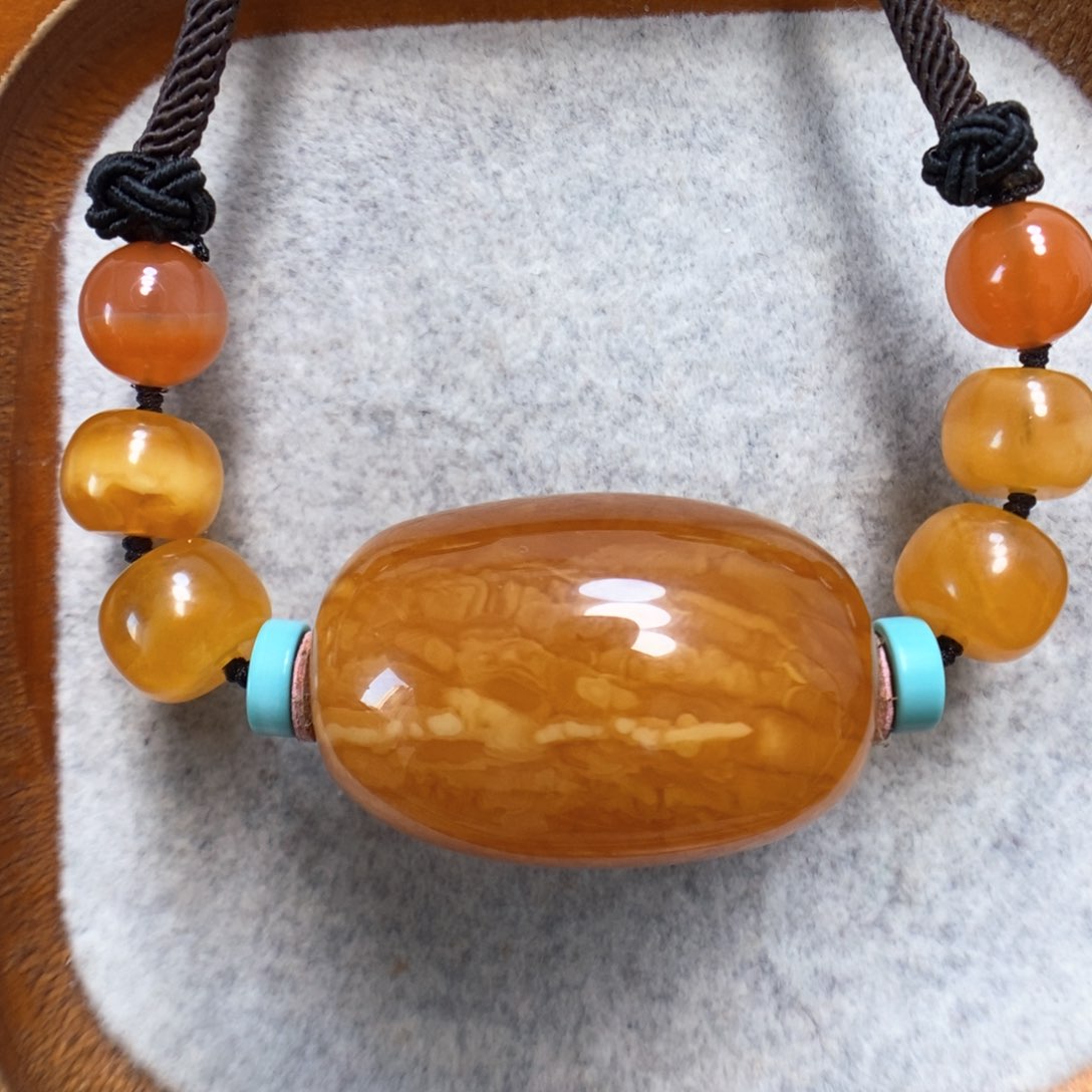 蜜蜡颈饰未镶嵌蜜蜡