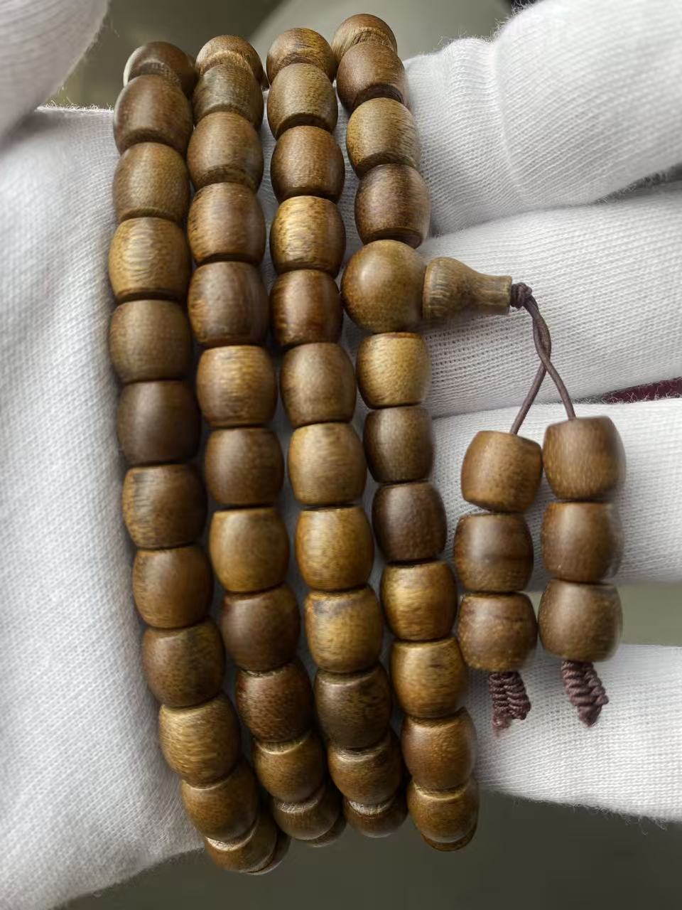 沉香27芽庄 药王沉 金丝黄奇楠 0.8*0.9*108颗 50克 2005 XL R