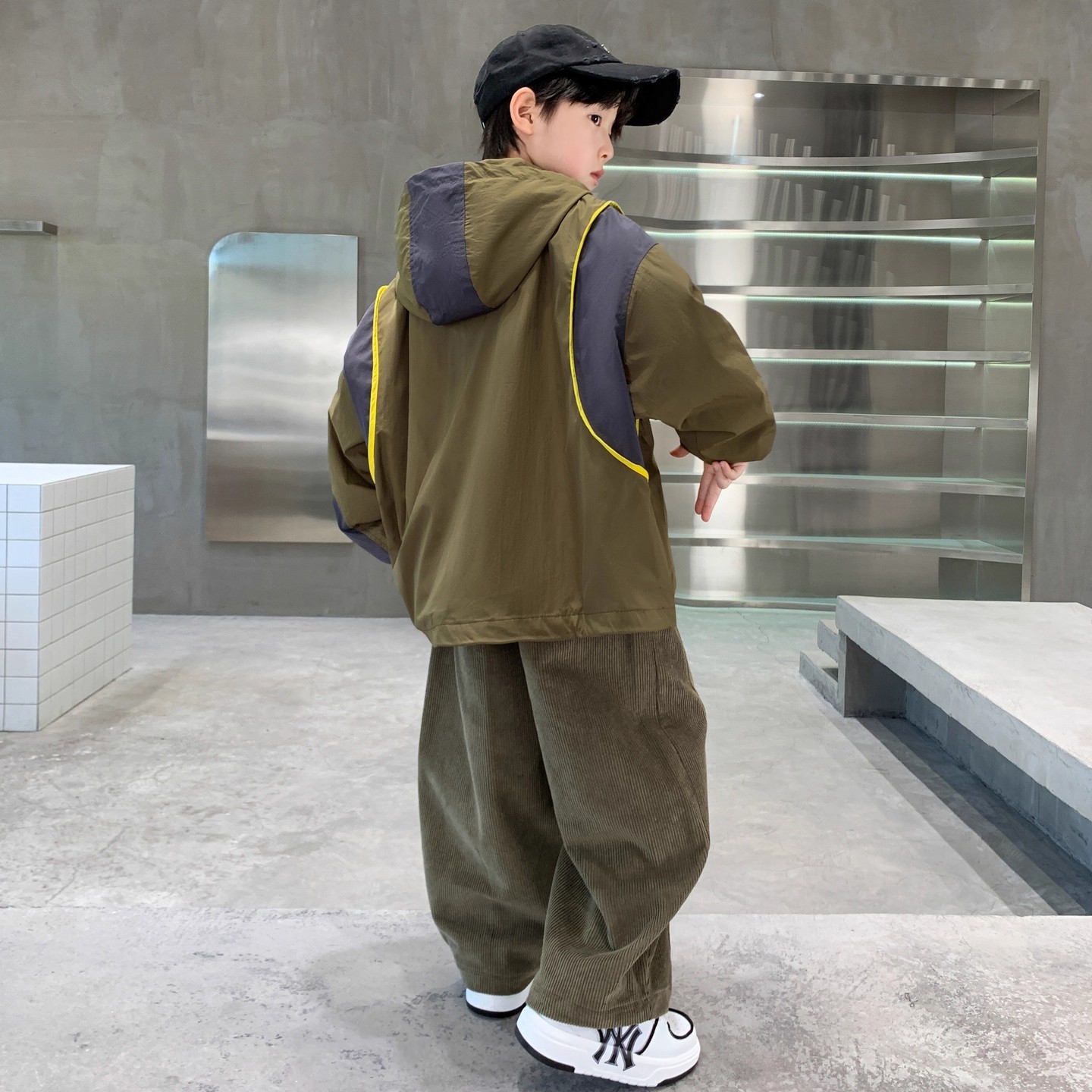 儿童装男童秋装外套套装2025新款春秋款中大童运动秋季酷帅气时髦