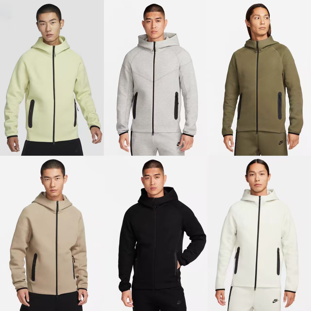 L3纯色版运动口袋压胶款宽松拉链针织纯棉空气层面料开衫外套夹克