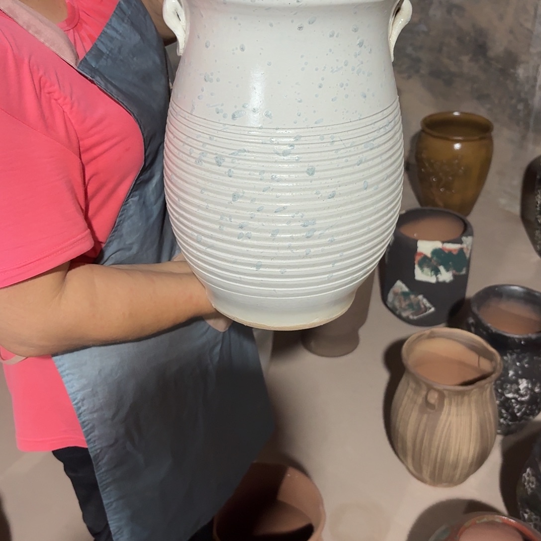 紫砂花盆口21高33一