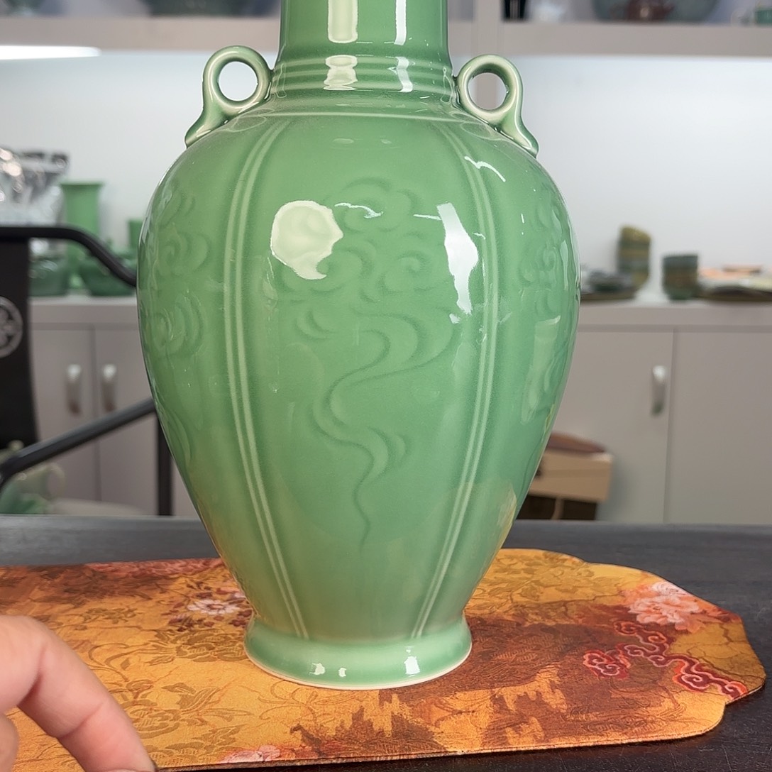 龙泉云间青瓷小米茶器