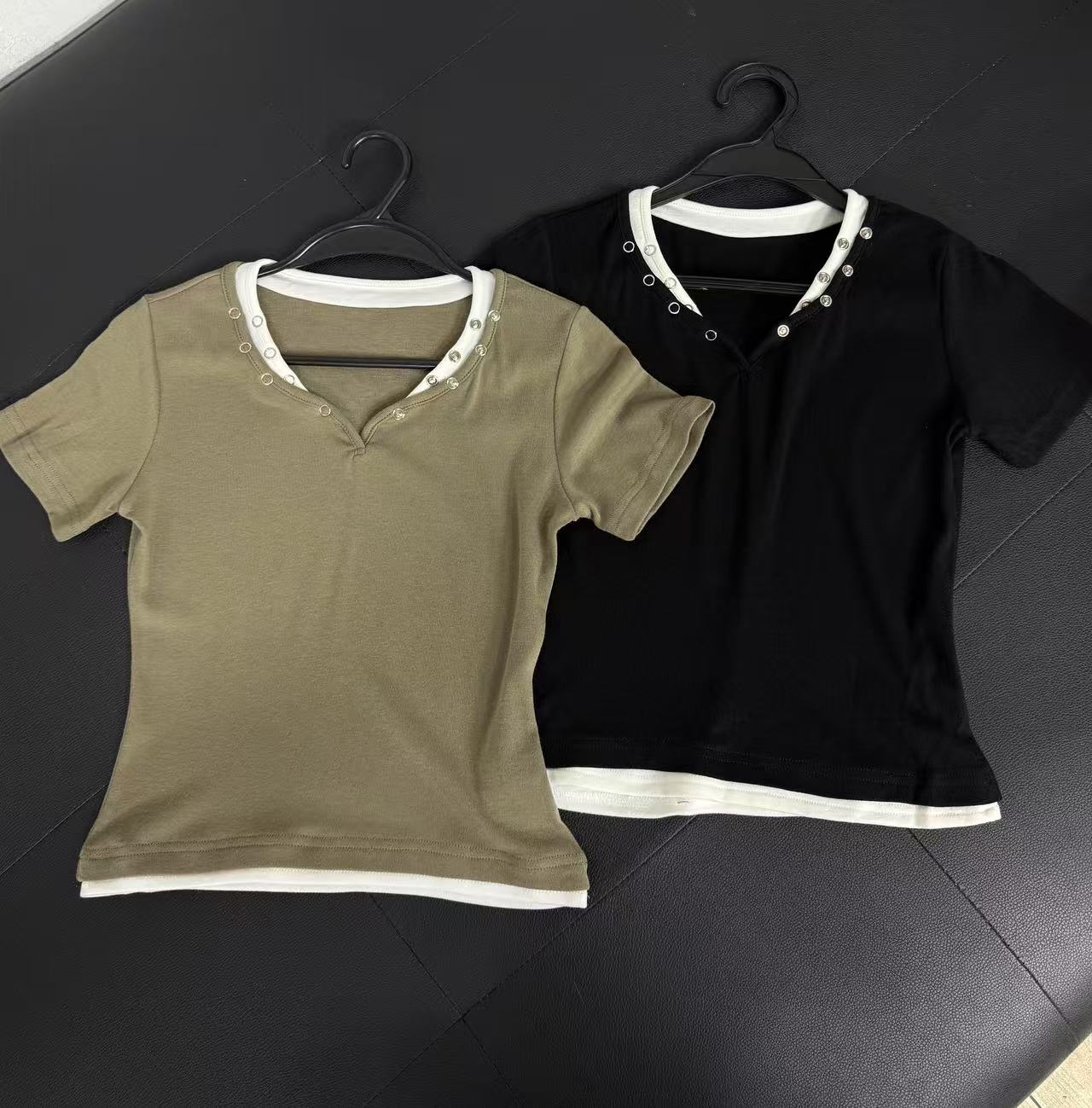 层次感 假两件短袖