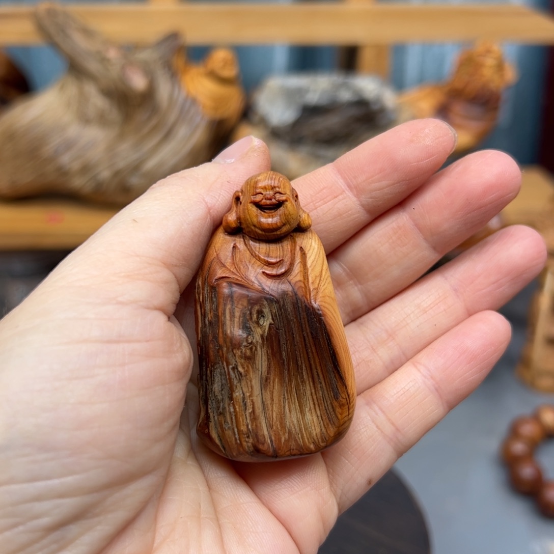 柏木崖柏木摆件手把件，14